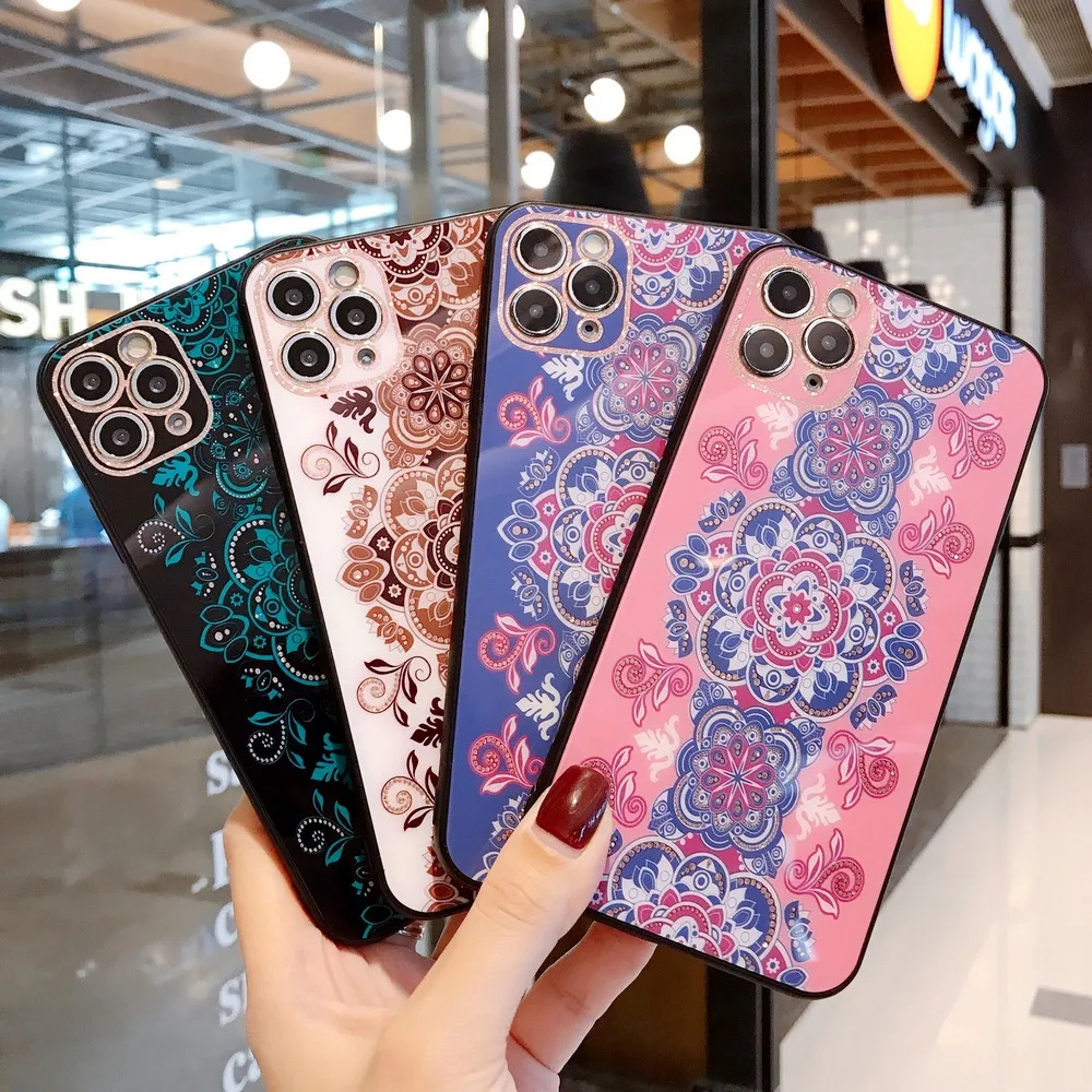 

Chinese national style Pattern case For iPhone XR XS Max XS waterproof phone for iphone 11 PROMAX fashion 7 8 plus women