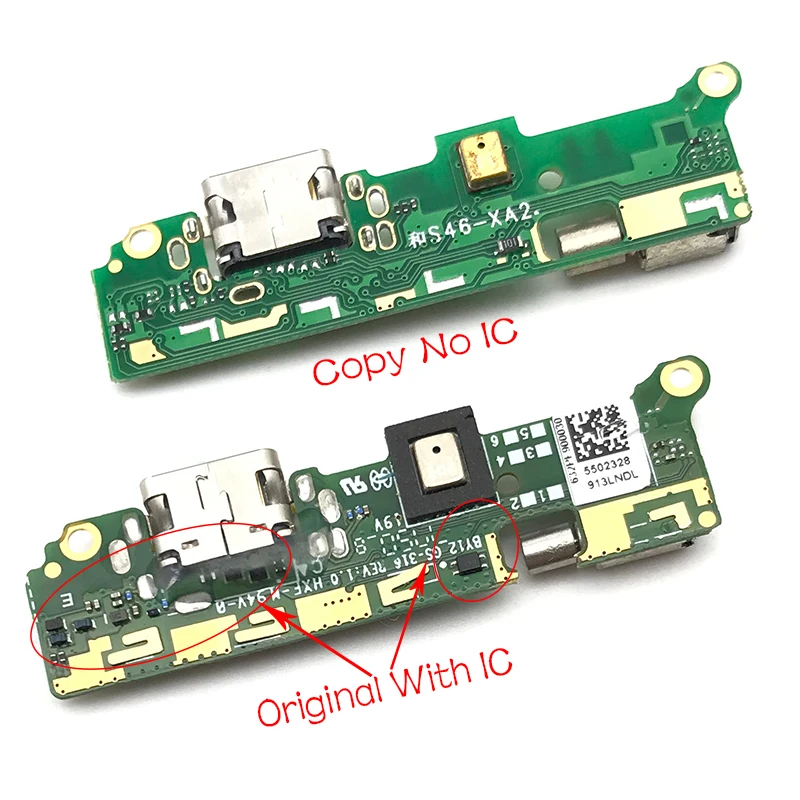 Замена для sony Xperia XA2 H3113 H4113 usb порт для зарядки Micro Dock разъем платы гибкий кабель с вибратором