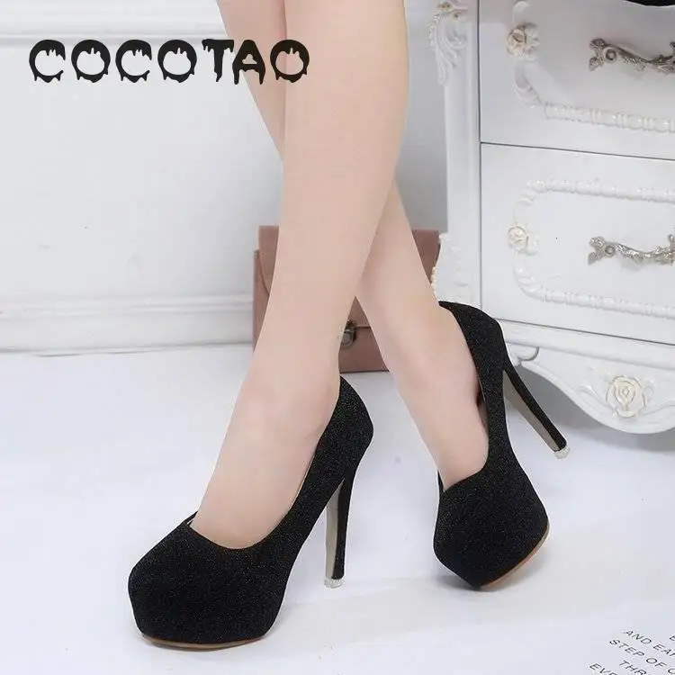 

2019 Spring And Summer Princess Han Edition With Silver Evening 12 Cm High With Fine Water-proof Female 30