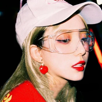 

Women Face Care Tool Goggleb 8Colors Women Man Linkers Splash-proof and Dust-proof Glasses Transparent Fashion Goggleb Care Tool