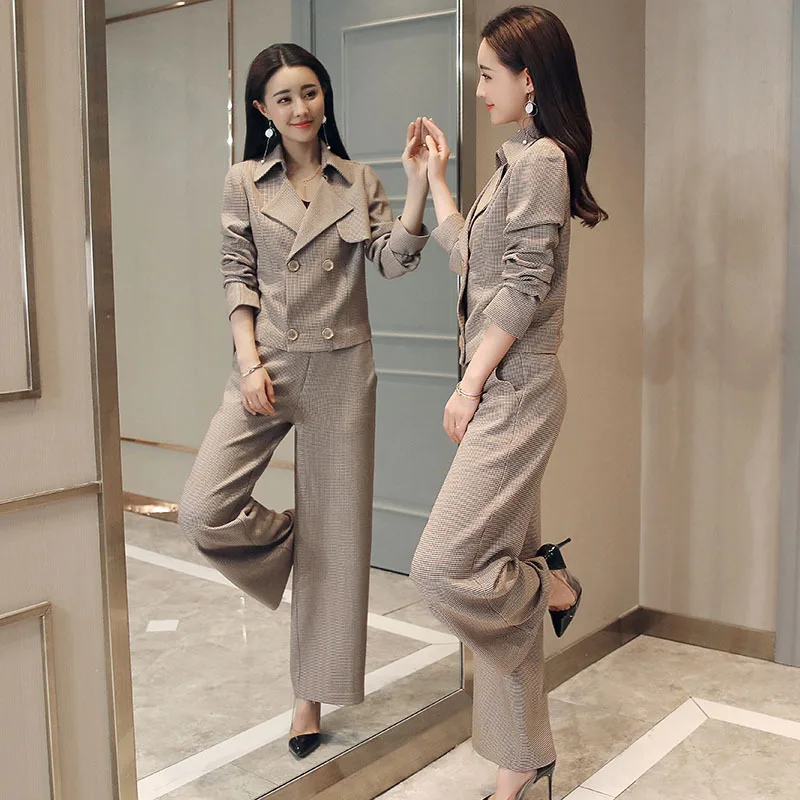 

Spring Clothing 2019 New Style Women's Fashionable Set Fashion Spring-Style Two-Piece Set Korean-style Spring Western Style Loos
