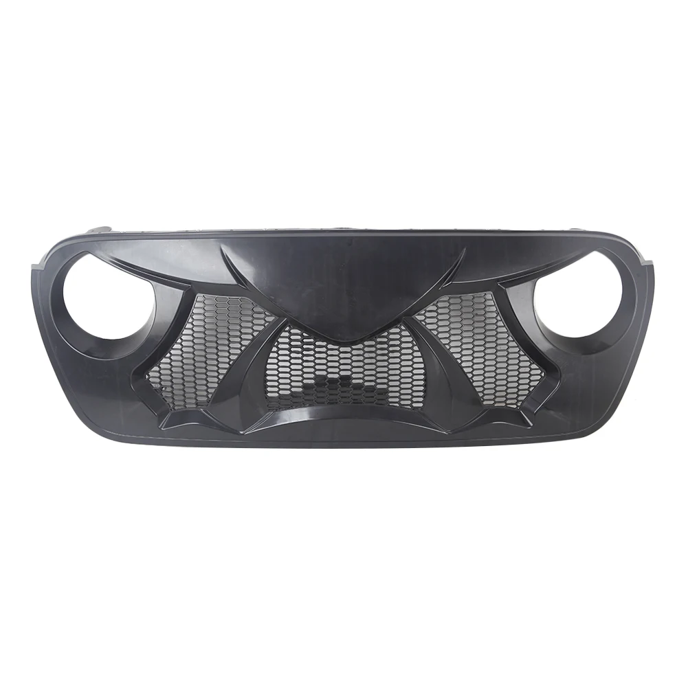 Решетка переднего бампера матовая черная сетка решетка для Jeep Wrangler JL ABS пластик автомобильные аксессуары
