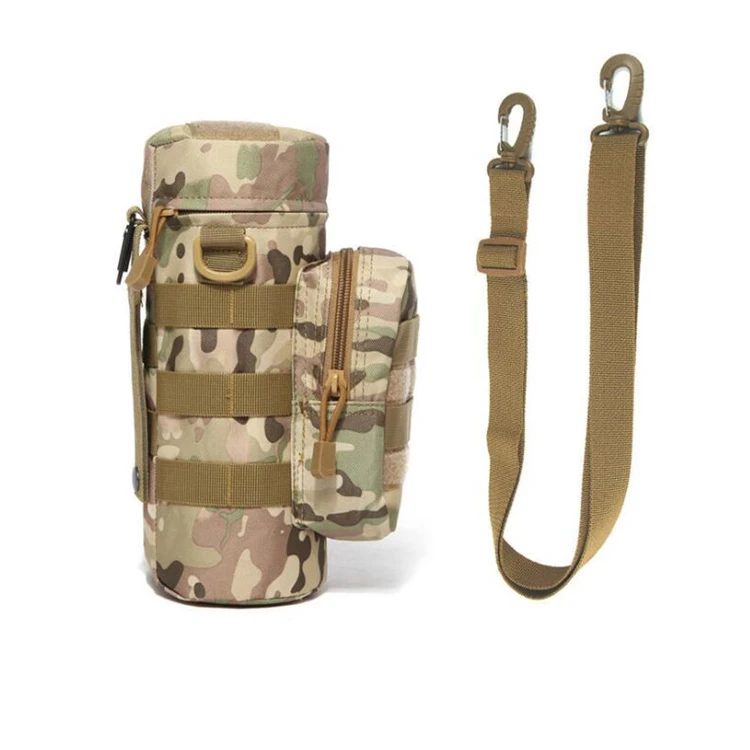 Открытый путешествия нейлоновый мешок бутылки воды Тактический Molle сумка на молнии с плечевым ремнем PackBag чайник для кемпинга альпинизма Пешие прогулки
