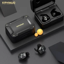 KAYINUO шумоподавление bluetooth наушники водонепроницаемые беспроводные наушники 9D стерео bluetooth гарнитура с микрофоном для спорта
