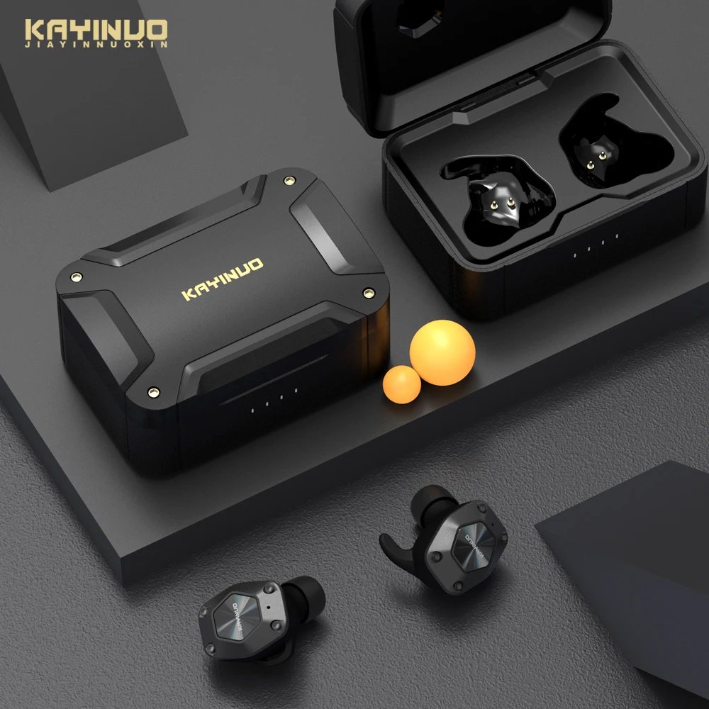 KAYINUO bluetooth наушники с шумоподавлением водонепроницаемые беспроводные 9D стерео