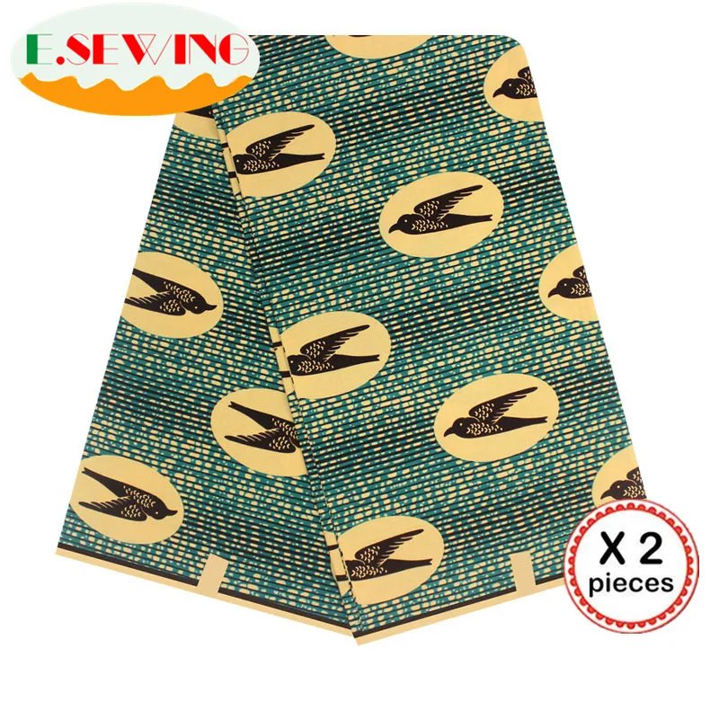 Африканская восковая ткань с принтом Анкара для шитья Анкара африканская ткань 12 ярдов нигерийская хлопковая ткань Гана для платья 81040