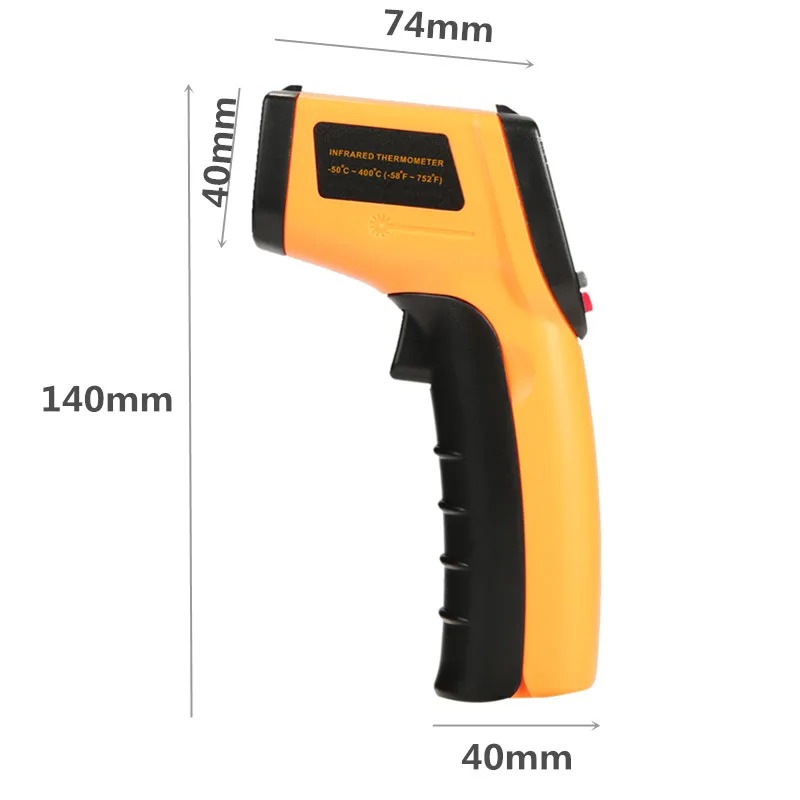 contato corpo ir arma laser handheld temp