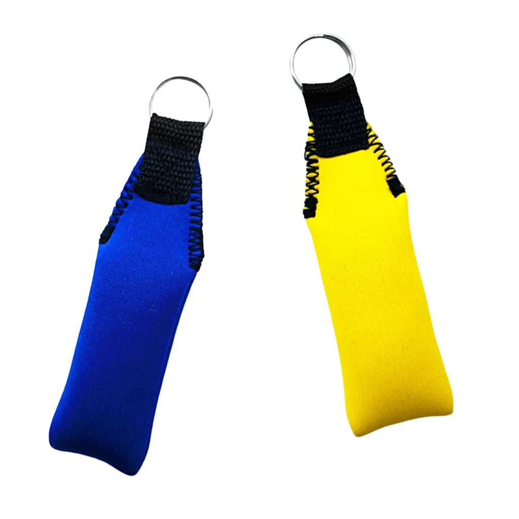 2Pcs Rectangle Neoprene Floating Keyring Key Float For Yacht Water Sports