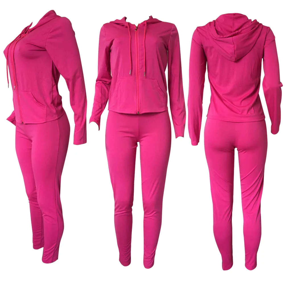 Wjustforu комплект из двух предметов, спортивный костюм для женщин, осенне-зимние топы с капюшоном и длинными рукавами и штаны, спортивные костюмы, комплекты из 2 предметов