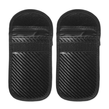 

Protection RFID Car Key Cover Anti theft Case Carbon Fiber Black WIFI GSM