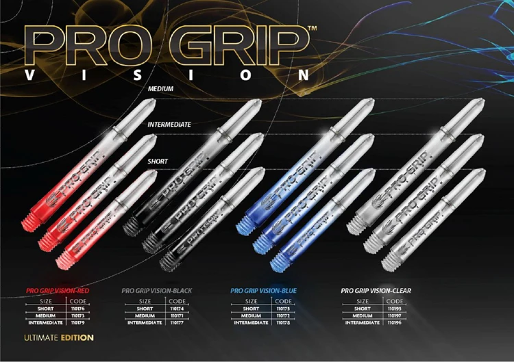 Подходит для Target Pro Grip Дротика, штанга для зрения, градиентные цвета, двойные цветные дротики, различные стержни