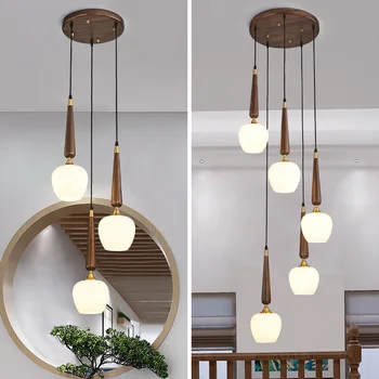 

nordic luminaire industrial lamp wood living room LED pendant lights bedroom luminaria pendente luminaire suspendu luminaire