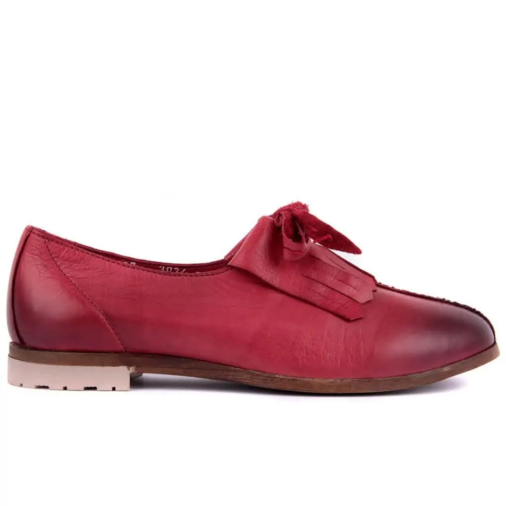 

Sail-Lakers Burgundy Leather Women Casual Shoes