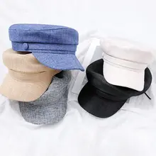 Осенние женские повседневные береты hatплоские военные бейсболки Восьмиугольные шляпы для женщин Твердые крышки горячая распродажа