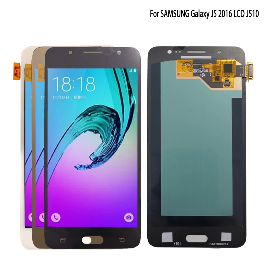 AMOLED для SAMSUNG Galaxy J5 2016 J510 дисплей сенсорный экран J510F J510FN J510M ЖК дигитайзер