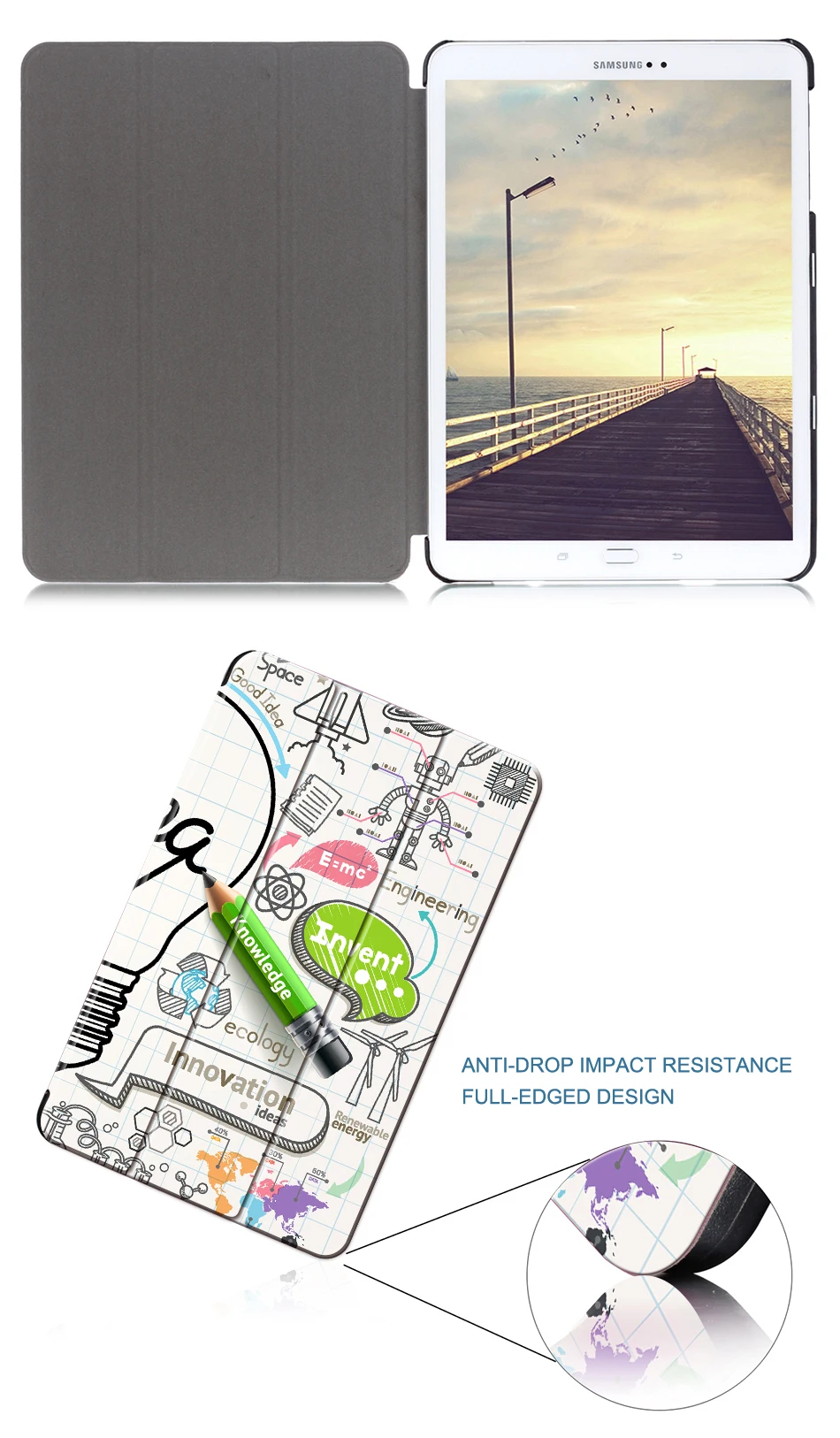 MTT для samsung Galaxy Tab S2, 9,7 дюймов, чехол для планшета, трехслойный, из искусственной кожи, умный чехол, чехол для samsung Tab S2 9,7 '', funda T810 T815