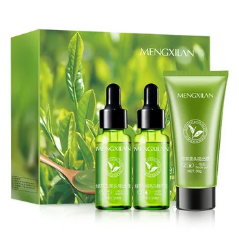 

Green Tea to Blackheads Three-piece Set Tearing Facemask Cleaning Pores Pore Cleanser Nasal Membrane Set