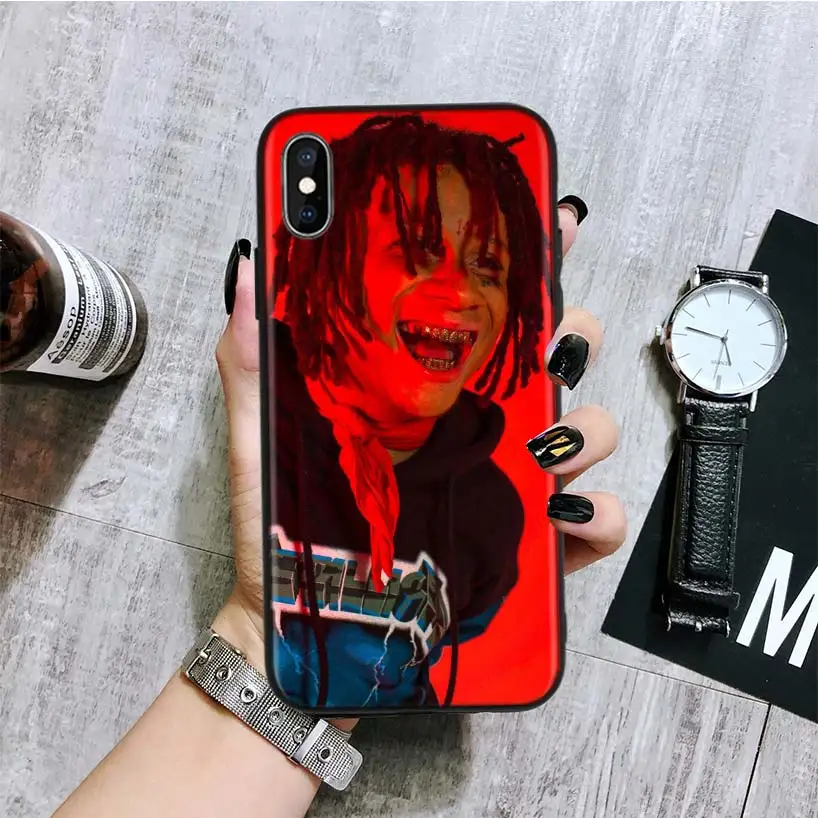Trippie Redd Black Back Cover Phone Case For Apple IPhone 11 Pro XS MAX XR 7 8 6 6S Plus X 10 Ten 5 5S SE Coque Shell