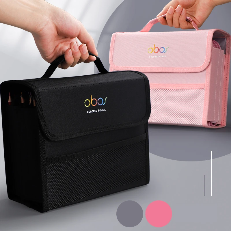 Andsty estuche de lápices de colores con bolsa de lona para lápices, bolsa de almacenamiento, suministros escolares, artículos de papelería artística|Bolsas para lápices| - AliExpress