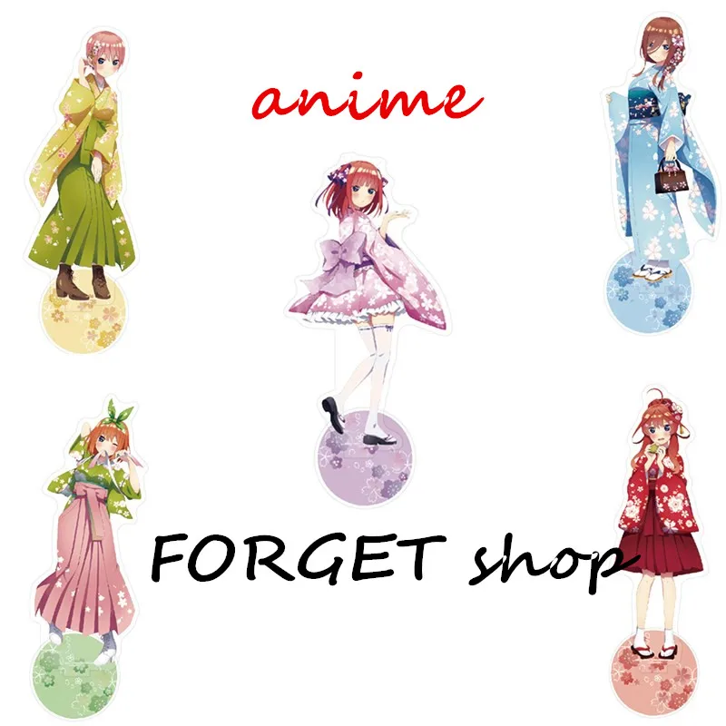Kawaii квинтуплет акриловая подставка брелок Nakano Ichika Nino Miku Yotsuba Itsuki коллекция