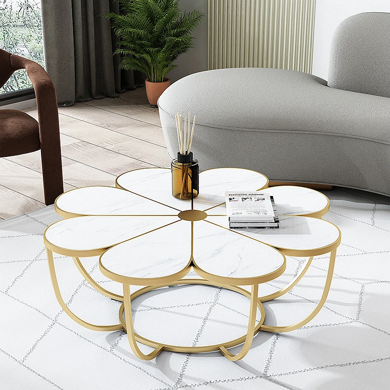 80cm Diameter Large Petal Shape Marble Table 2 80cm Diameter Large Petal Shape Marble Table 2