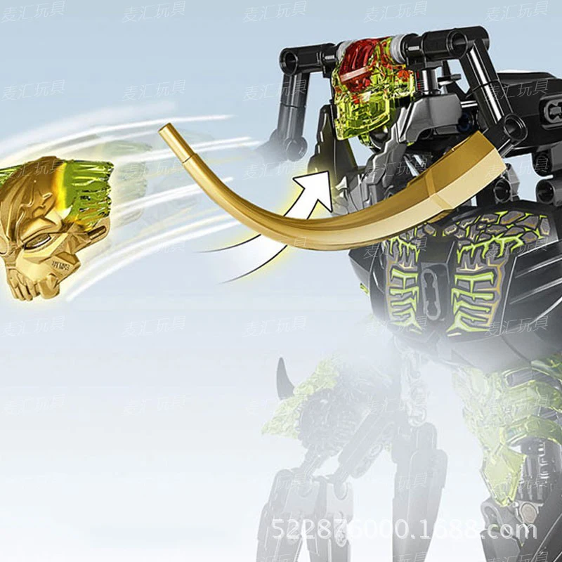KSZ 614 Bionicle Umarak Разрушитель Биохимический воин строительные блоки игрушки совместим с Bela Bionicle рождественские подарки