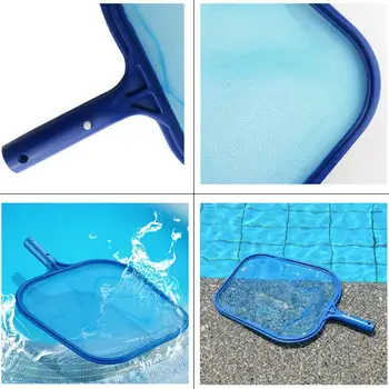 

Plastic Leaf Skimmer Pool Rake Mesh Frame Cleaning Pool Net Tub Aqua Easy-Glide Operation Swimming Lightweight Spa Pond N4H4