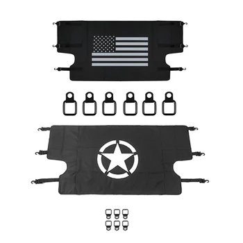 

For Jeep Wrangler 2007-2017 4-Door Car Trunk Luggage Sunshade Curtain