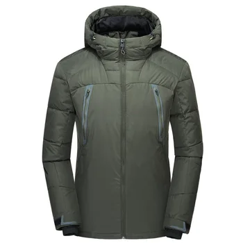 

Mens Hooded Duck Down Jackets Man Thick Winter Down Coats Male Fashion Puffer Overcoat Warm Keeper Outerwear JK-508