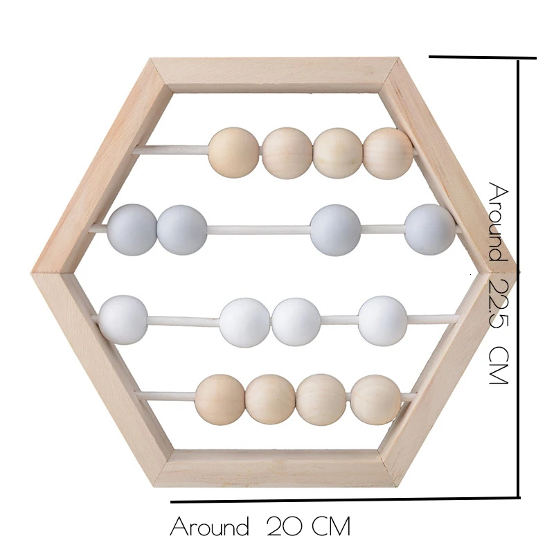 В скандинавском стиле; детская комната из натурального дерева; счеты с бусинами; Детские обучающие игрушки; скандинавский стиль; декор для детской комнаты