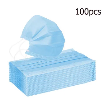 

20/50/100pcs Blue Cotton Mask Mouth Face Cover Mask Earloop Activated White Black Pink Multi Color