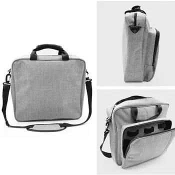 

2019 New fashion Snowflake Cloth Storage Bag Carry Case Protective Shoulder Bag Handbag For PlayStation Light Gray