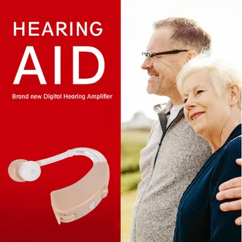 

Skin Ear-hook Mini Digital Hearing Aid Sound Amplifiers Wireless Ear Aids for Elderly Moderate to Severe Loss Drop Shipping