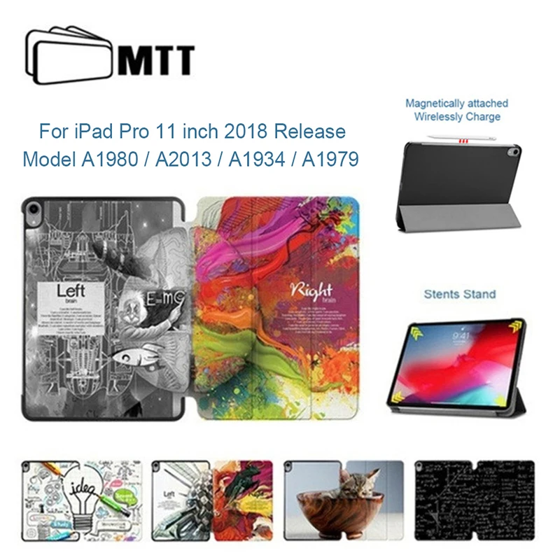 MTT для iPad Pro, 11 дюймов, чехол из искусственной кожи, магнитный откидной Чехол-подставка для iPad Pro, 11 дюймов, умный чехол для планшета, a1989, A80