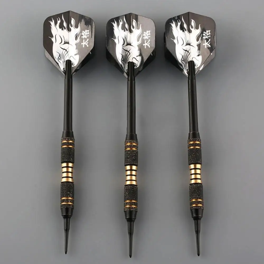 

3PCS Professional Darts 18g Black Safty Soft Darts Electronic Soft Tip Dardos For Indoor Professional Dartboard Games