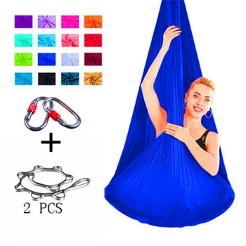 

Flying Swing-Aerial Yoga Hammock Fabric Full set Latest Multifunction Anti-gravity Yoga belts for yoga training Yoga for sport