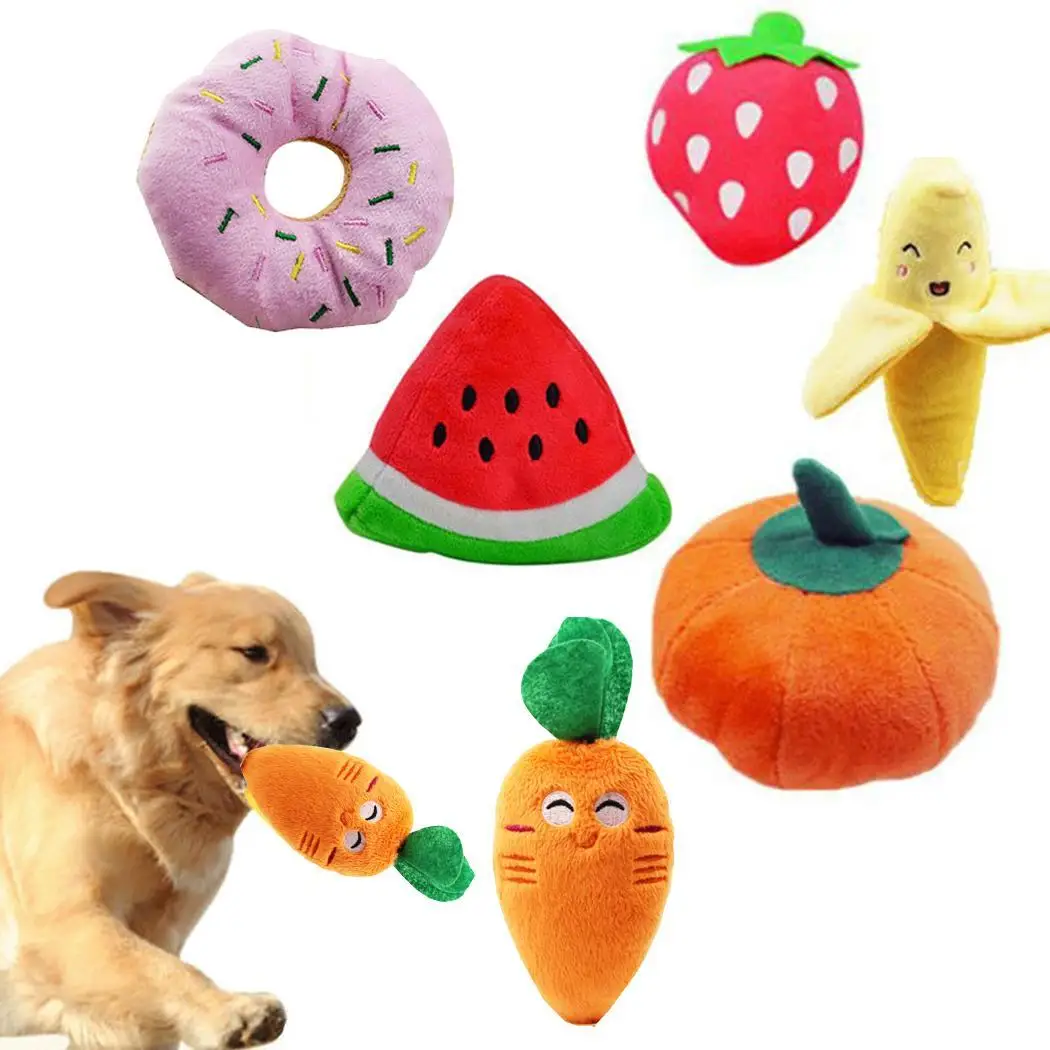 11 Style Multicolor Pet Dog Cat Toy Squeaky Plush Doll Play Sound Toys Modern New Fashion Funny
