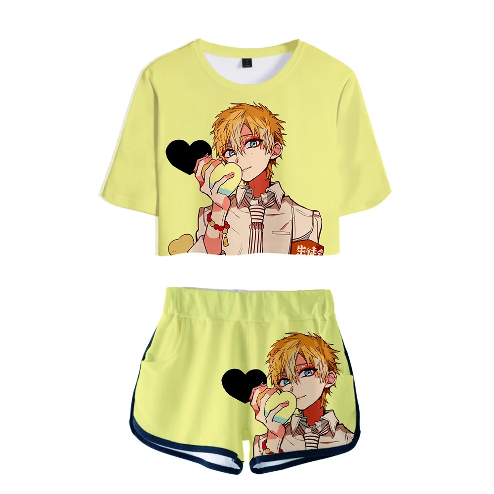 Toilet-Bound Hanako-kun Clothing Set Sport Suit Tshirt Jibaku Shounen Hanako kun Shorts Sport Clothing Yugi Nene Yashiro Disfraz