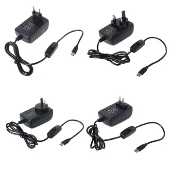 

Type C Power Adapter USB C Charger ON/OFF Switch for Raspberry Pi 4 Model B