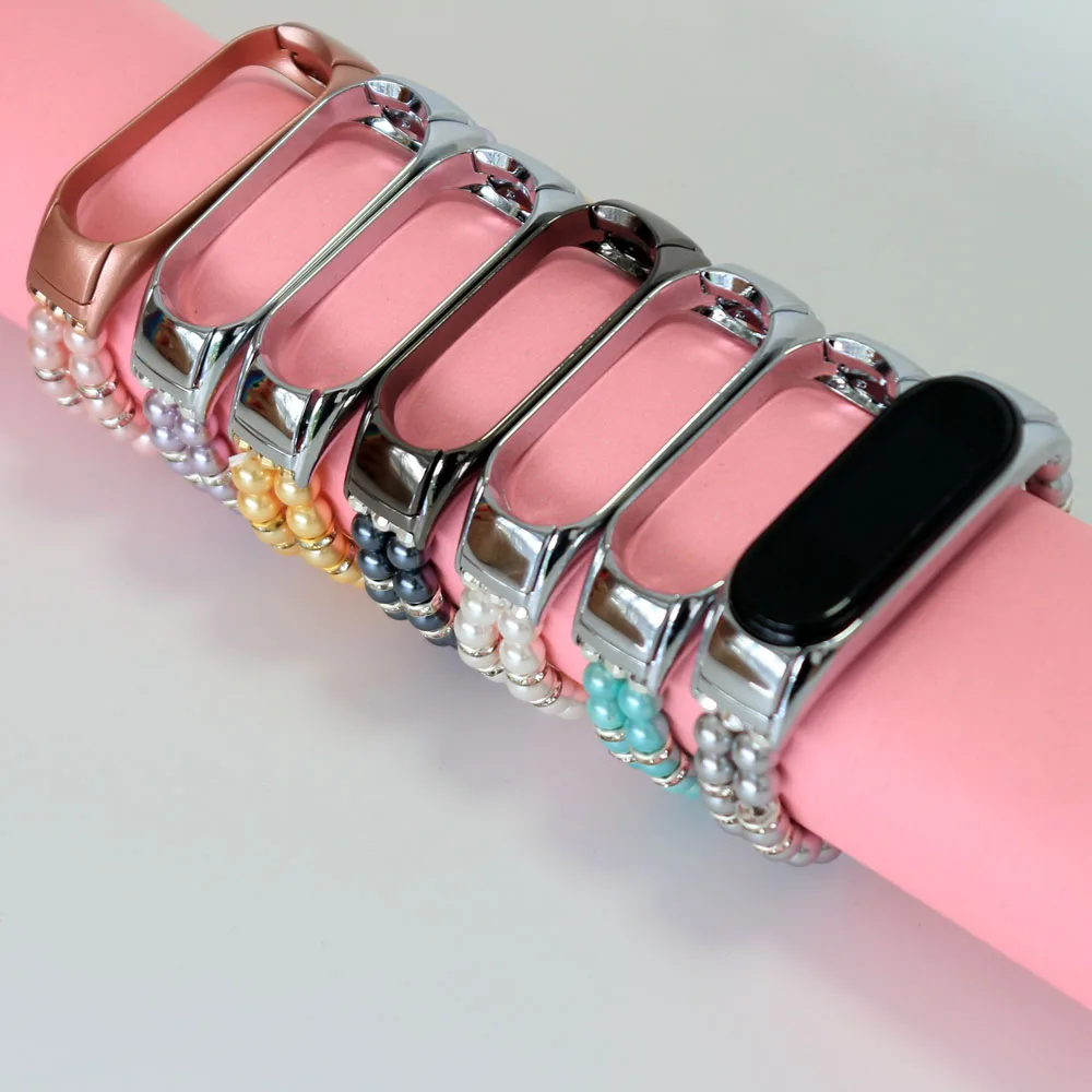 Stretchy Strap for Xiaomi Mi Band 6 Mi5 Bracelet for Women Mi Band 5/4/3 Wristband Accessories Miband Watchband Jewelry Elastic Stretchy Strap for Xiaomi Mi Band 6 Mi5 Bracelet for Women Mi Band 5/4/3 Wristband Accessories Miband Watchband Jewelry Elastic