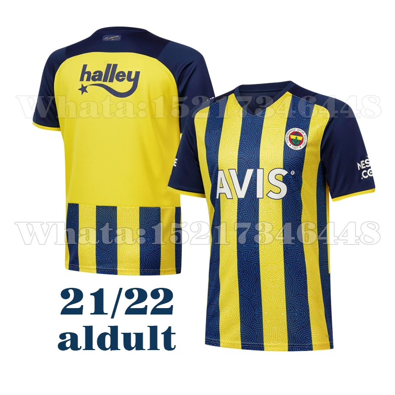 21/22 футбольные майки Fenerbahce футболки для игры в футбол домашние Ozan Tufan Perotti Samatta