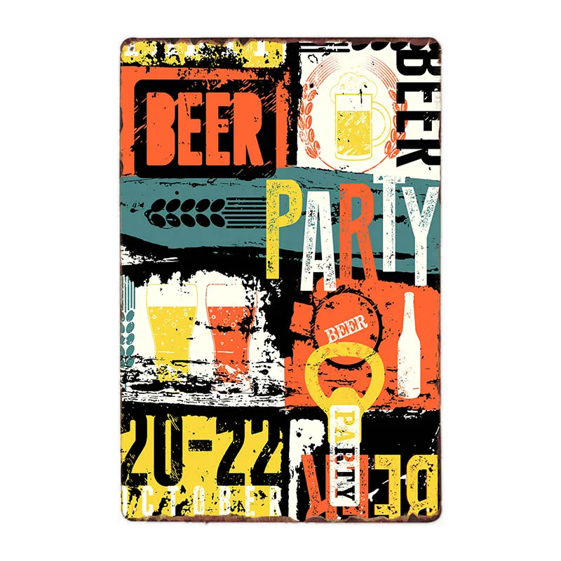 Булавка девушки Пиво винтажные металлические знаки доска сексуальная леди бар настенный плакат картина домашний декор 20x30 см - Цвет: 982708