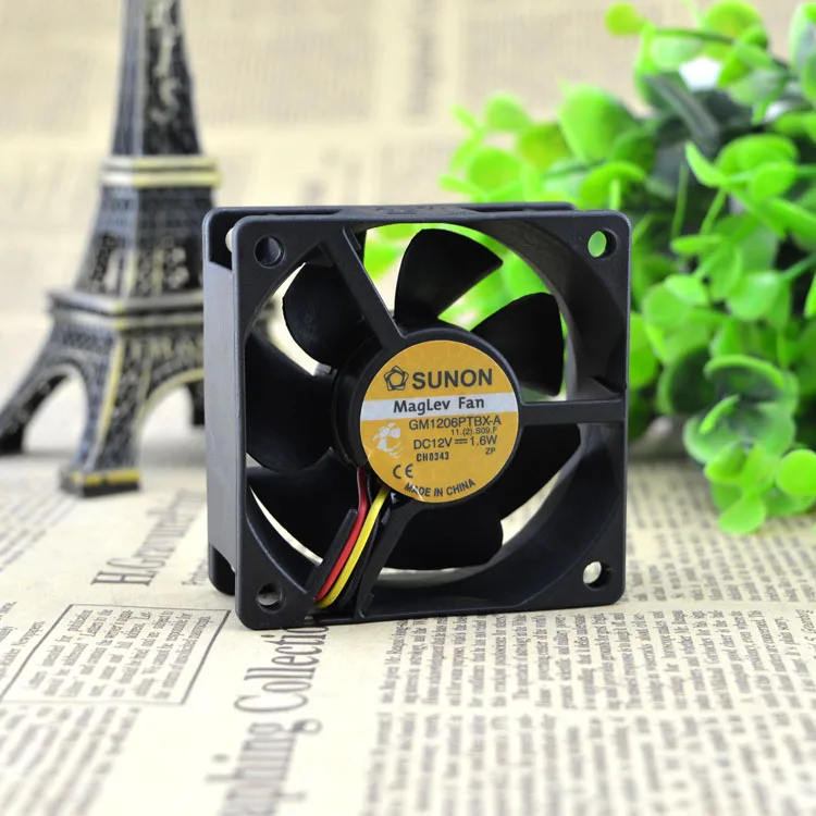 GM1206PTBX-A 12V1. 6 Вт 6 см 6025 защиты электродвигателя Вентилятор охлаждения