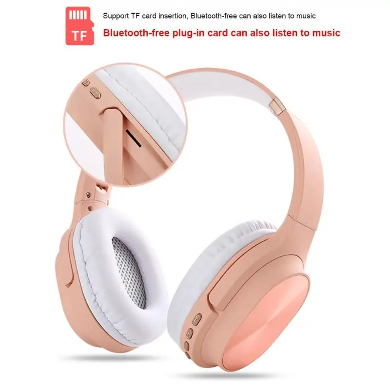 Спортивные наушники музыкальные наушники 3D стерео TF HiFi складные наушники Регулируемая гарнитура с микрофоном для iphone и компьютера