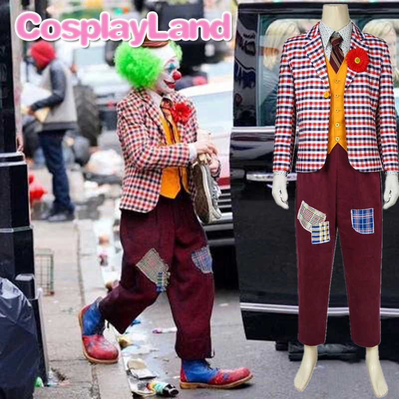 Movie Joker 2019 Arthur Fleck Cosplay Costume Fancy Halloween Costumes