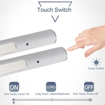 

5V 2W USB Rechargeable UV Lamp Touch Switch Portable Ultraviolet Light 10000H Lifespan Aluminum Tube Rechargeable Battery