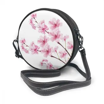 

Sakura Shoulder Bag Sakura Leather Bag Mini Multifunction Women Bags Teen Crossbody Trendy Round Purse