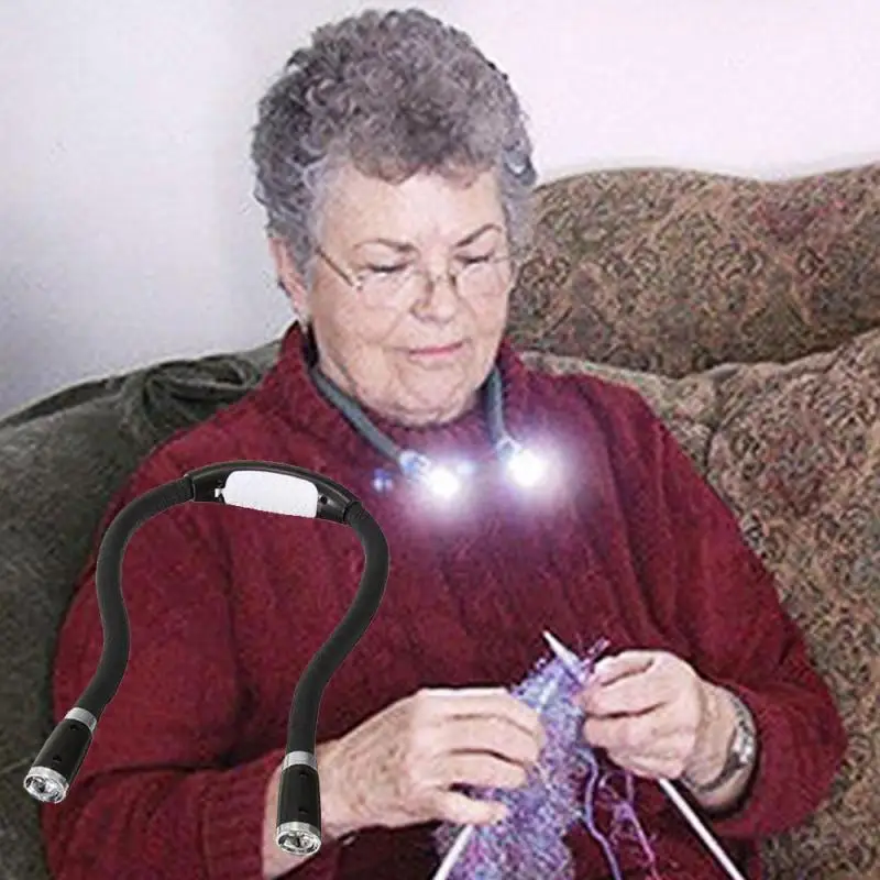 Convenient Flexible Flexible Crocheting Book Light Handsfree Reading