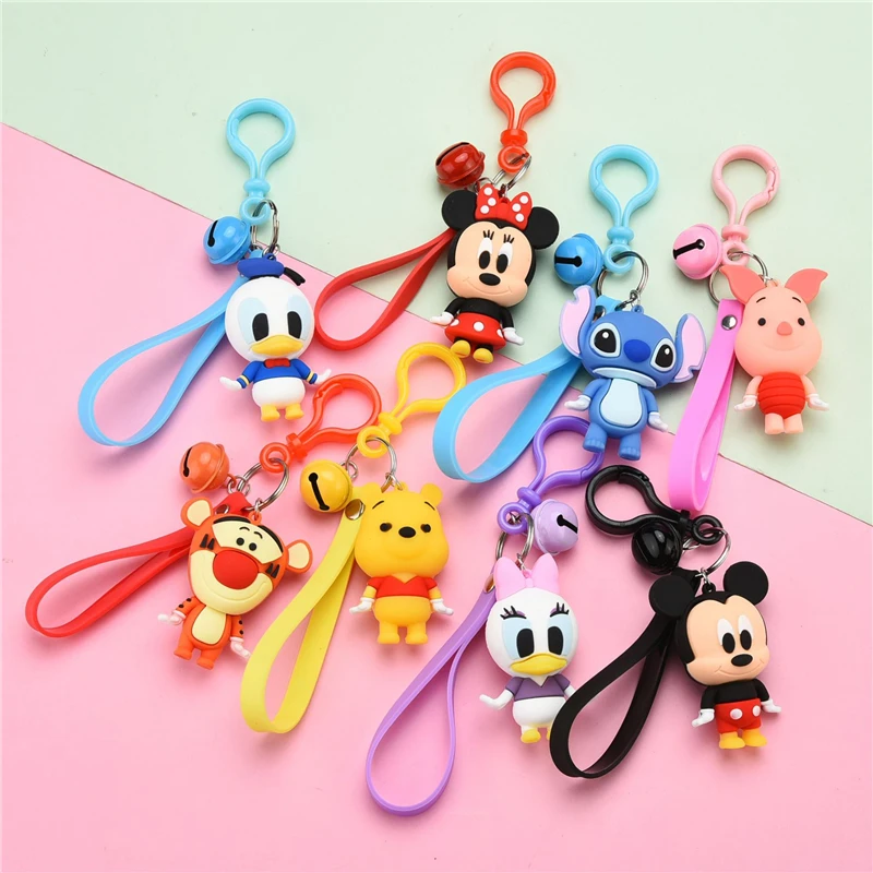Disney mickey mouse minnie Pato Donald Super héroe bolsa colgante bonito llavero de dibujos animados Mochila De niña niño recuerdo juguete de regalo