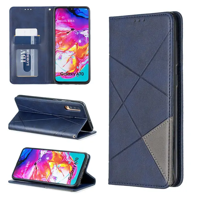 Магнитный кожаный чехол-книжка чехол для телефона на samsung a10s a20s a30s a50s a70s A10 A20e A30 A40 A50 A70 полиуретановый бумажник с отделениями для карт чехол